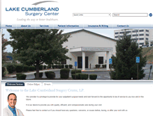Tablet Screenshot of lakecumberlandsurgerycenter.com